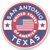 SAN ANTONIO, Texas Aufkleber (Vorderseite)
