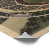 San Antonio, Texas - Aussicht auf das Alamo-Stadio Poster (Ecke)