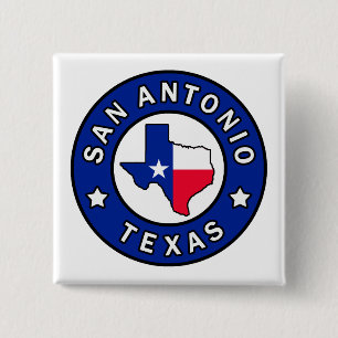San Antonio Texas Button