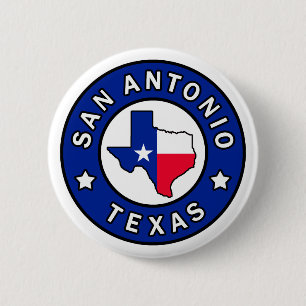 San Antonio Texas Button