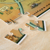 San Antonio Texas Cartoon Karte Puzzle (Seite)