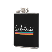 San Antonio Texas Fiesta Colors Flachmann (Links)