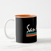 San Antonio Texas Fiesta Colors Zweifarbige Tasse (Links)