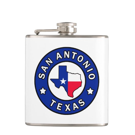San Antonio Texas Flachmann (Vorderseite)