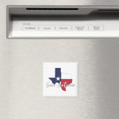 San Antonio, Texas Flag Karte Magnet (In Situ (Geschirrspüler))
