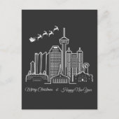 San Antonio Texas Frohe Weihnachten Glück Neues Ja Postkarte (Vorderseite)