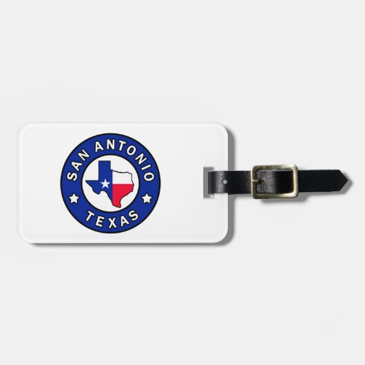 San Antonio Texas Gepäckanhänger (Vorderseite horizontal)