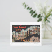 San Antonio, Texas - Große Briefmarkenszenen Postkarte (Stehend Vorderseite)