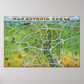 San Antonio Texas Große Poster (Vorne)