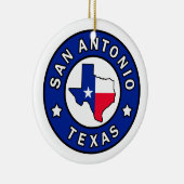 San Antonio Texas Keramik Ornament (Rechts)