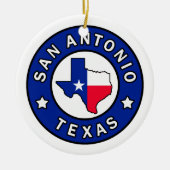 San Antonio Texas Keramik Ornament (Vorne)