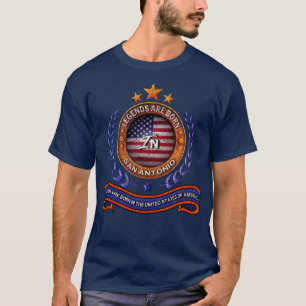 San Antonio Texas Leges and US Flag T-Shirt