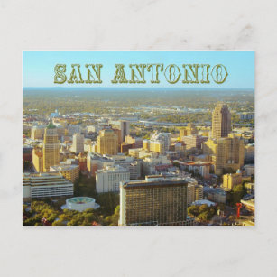 San Antonio, Texas - Luftaufnahme Postkarte