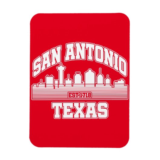 San Antonio, Texas Magnet (Vertikal)