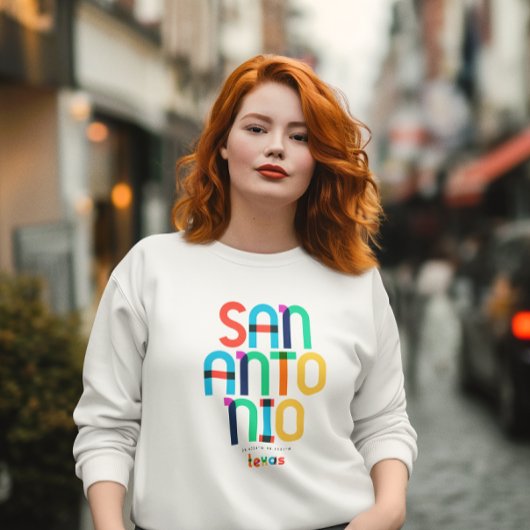 San Antonio Texas Mitte des Jahrhunderts, Pop Art, Sweatshirt