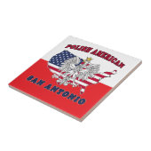 San Antonio Texas polnischer Amerikaner Fliese (Seite)