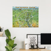 San Antonio Texas Poster (Heimbüro)
