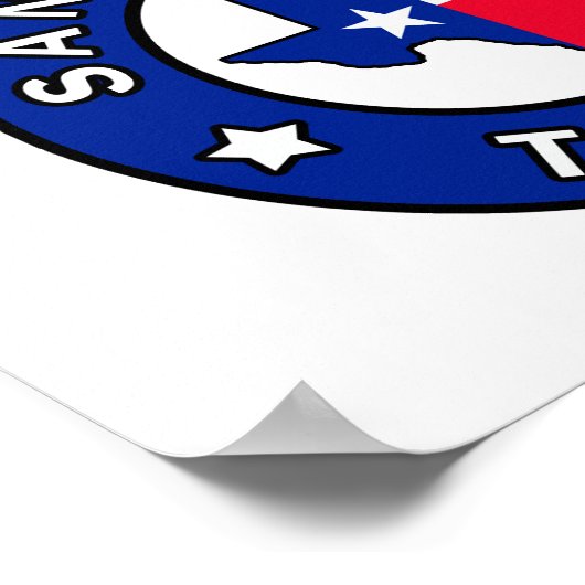 San Antonio Texas Poster (Ecke)