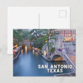 San Antonio Texas Postkarte (Vorne/Hinten)
