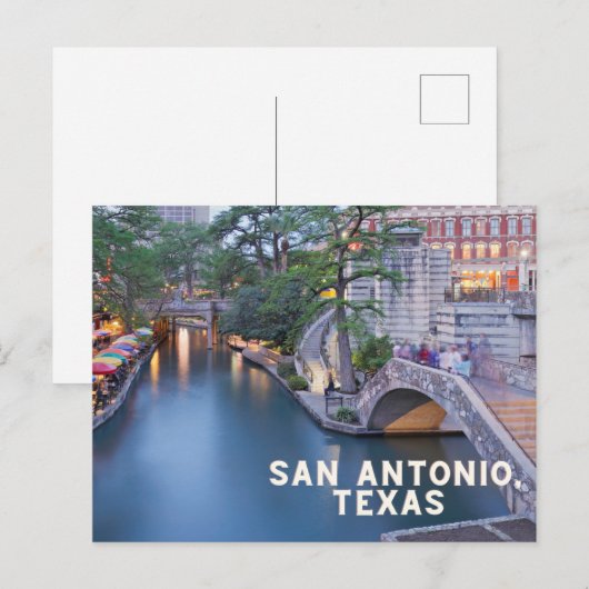 San Antonio Texas Postkarte (Vorne/Hinten)