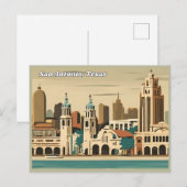 San Antonio, Texas Postkarte (Vorne/Hinten)