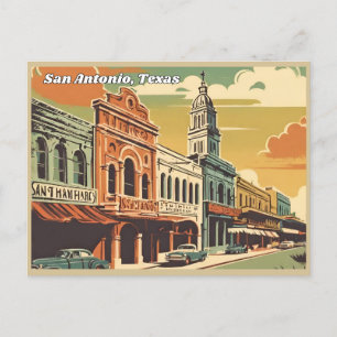 San Antonio, Texas Postkarte