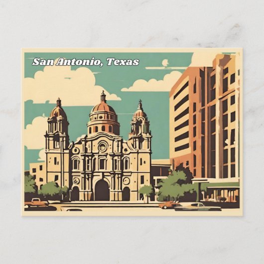 San Antonio, Texas Postkarte (Vorderseite)
