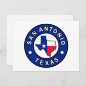 San Antonio Texas Postkarte (Vorne/Hinten)