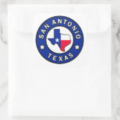 San Antonio Texas Quadratischer Aufkleber (Tasche)