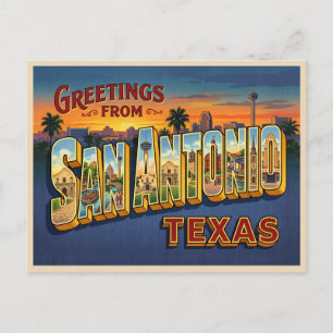 San Antonio Texas Reise Postkarte