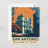 San Antonio, Texas, Reisen Postkarte (Vorne/Hinten)