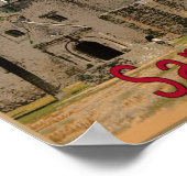 San Antonio, Texas Reiseplakat Poster (Ecke)