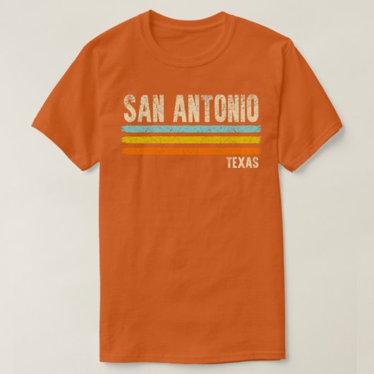 San Antonio Texas Retro T-Shirt (Design vorne)