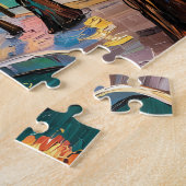 San Antonio Texas River Walk Van Gogh Vibrant City Puzzle (Seite)