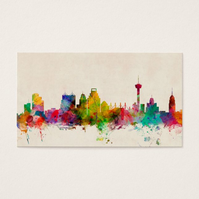 San Antonio Texas Skyline Cityscape (Vorderseite)