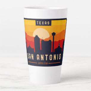 San Antonio Texas Skyline Cityscape Souvenir Milchtasse