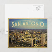 San Antonio Texas Skyline Postkarte (Vorne/Hinten)