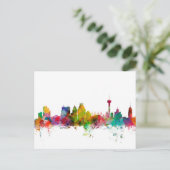 San Antonio Texas Skyline Postkarte (Stehend Vorderseite)