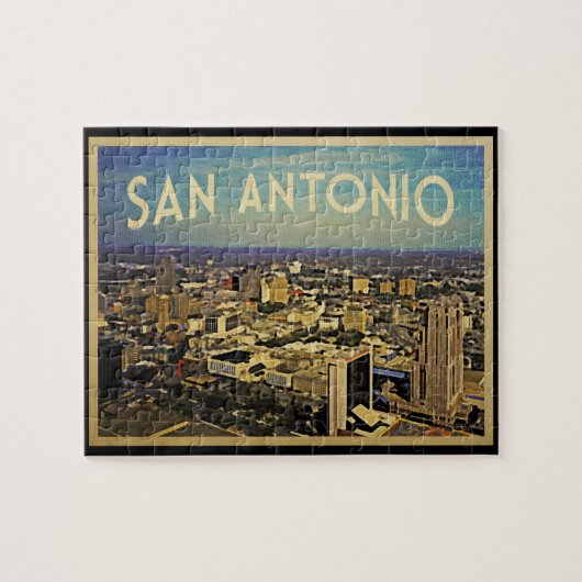 San Antonio Texas Skyline Puzzle (Horizontal)