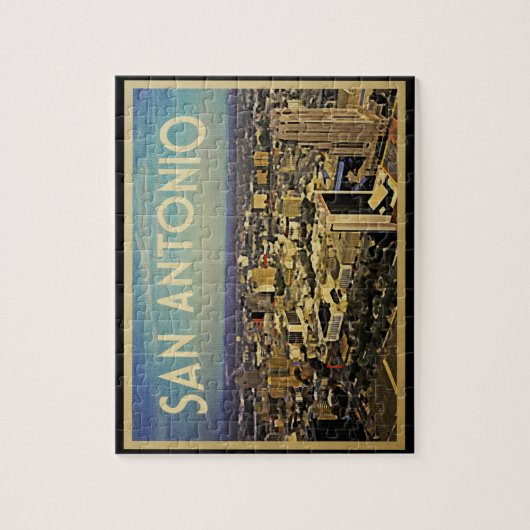 San Antonio Texas Skyline Puzzle (Vertikal)