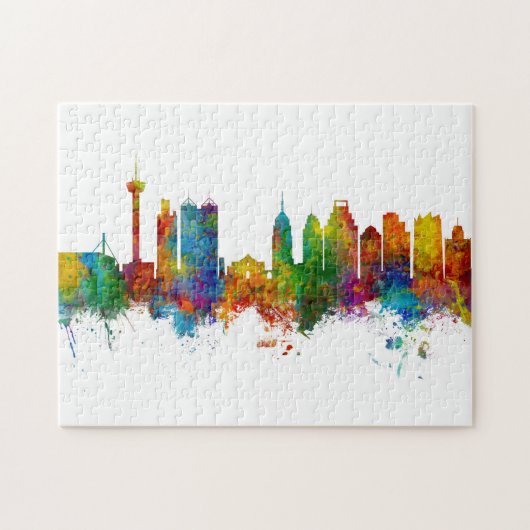 San Antonio Texas Skyline Puzzle (Horizontal)