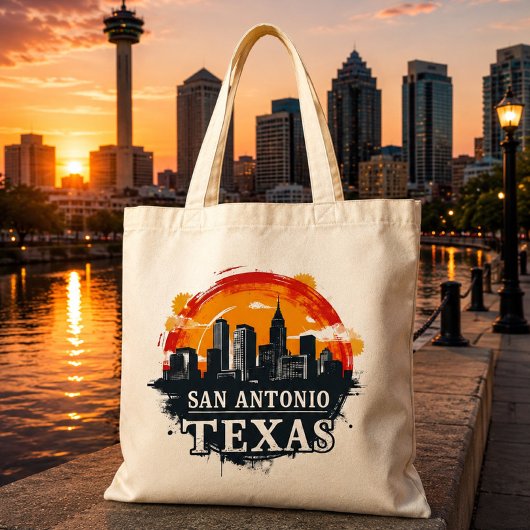 San Antonio Texas Skyline Tragetasche
