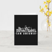 San Antonio Texas Skyline Tx Pride Karte (Gelbe Blume)