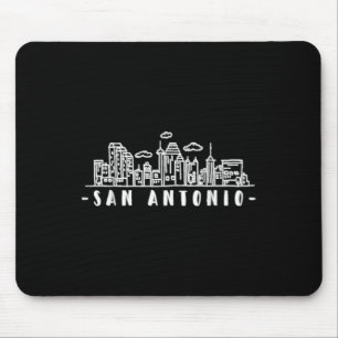 San Antonio Texas Skyline Tx Pride Mousepad