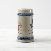 San Antonio Texas Staat Map Star, Boots, Hat Stein Bierglas (Mittel)