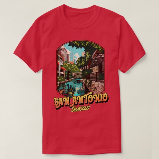 San Antonio Texas T-Shirt (Design vorne)