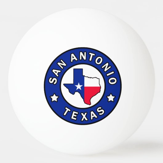 San Antonio Texas Tischtennisball (Vorderseite)
