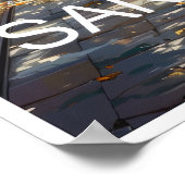 San Antonio Texas Travel Poster (Ecke)