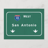 San Antonio Texas tx Interstate Highway Freeway : Postkarte (Vorderseite)