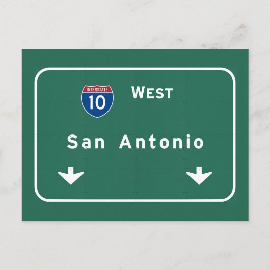 San Antonio Texas tx Interstate Highway Freeway : Postkarte (Vorderseite)